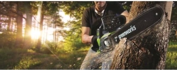 Пила цепная аккумуляторная GREENWORKS GD40CS18K4 бесщеточная [2005807UB]